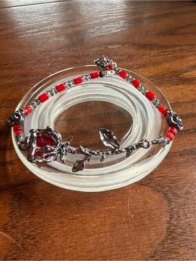 Red Rose Vine Bracelet - Women Jewelry